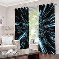 Hyperspace Lightspeed Print Dimout Grommet Curtains
