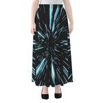 Hyperspace Lightspeed Print Chiffon Maxi Skirt