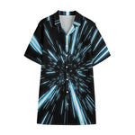 Hyperspace Lightspeed Print Cotton Hawaiian Shirt