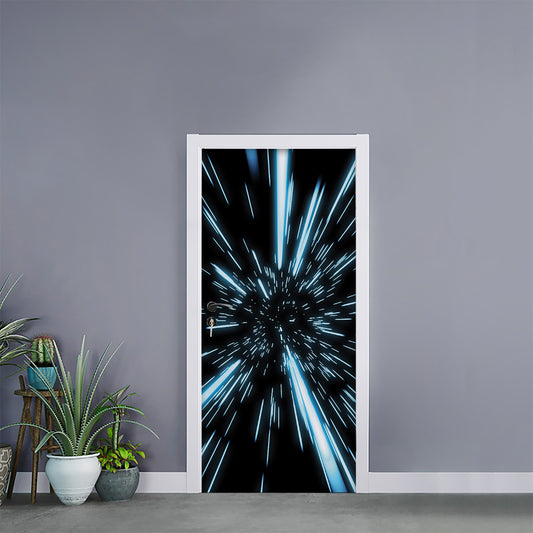 Hyperspace Lightspeed Print Door Sticker
