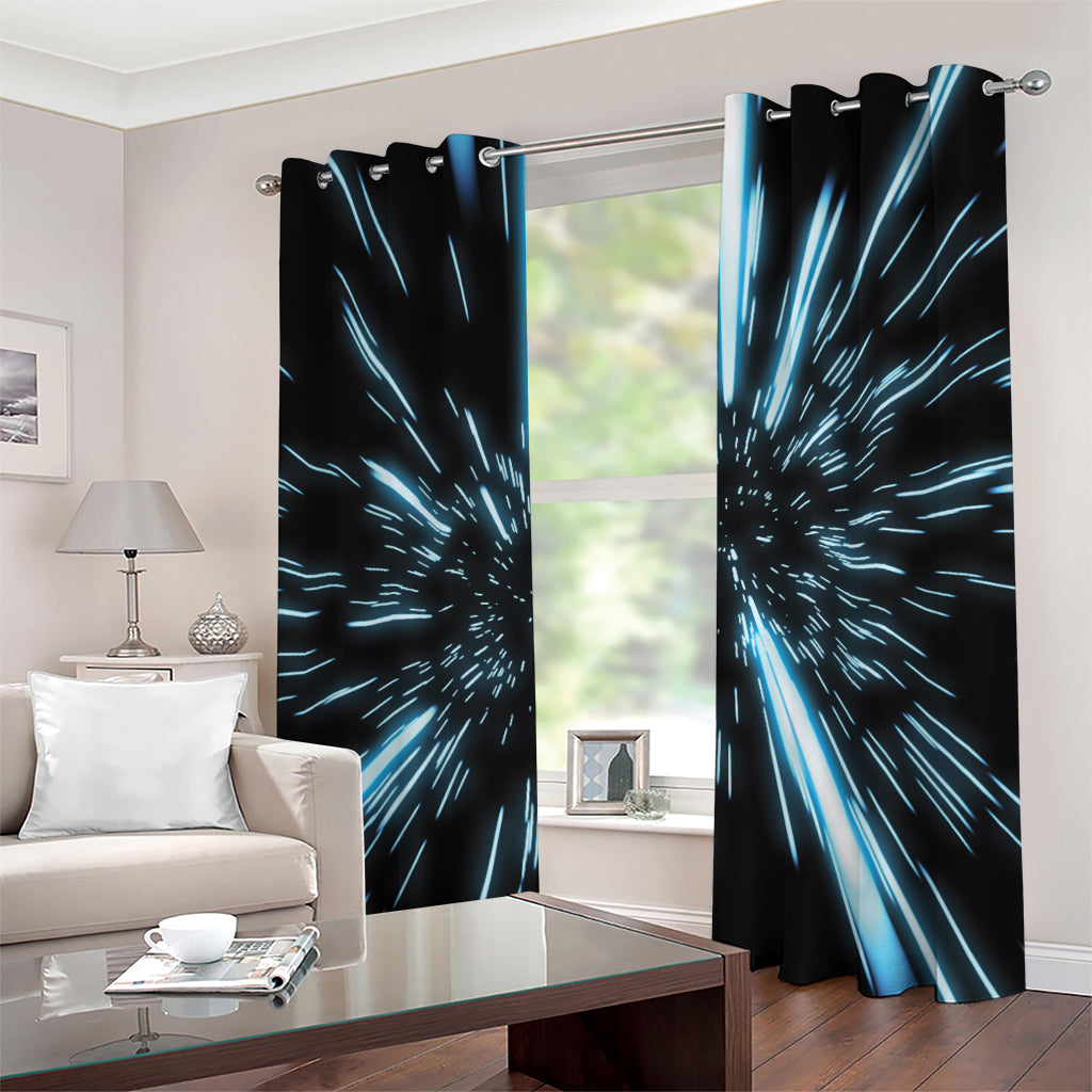 Hyperspace Lightspeed Print Grommet Curtains