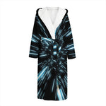Hyperspace Lightspeed Print Hooded Bathrobe