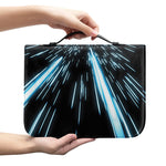 Hyperspace Lightspeed Print Leather Bible Cover