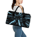 Hyperspace Lightspeed Print Leather Duffle Bag