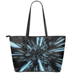 Hyperspace Lightspeed Print Leather Tote Bag