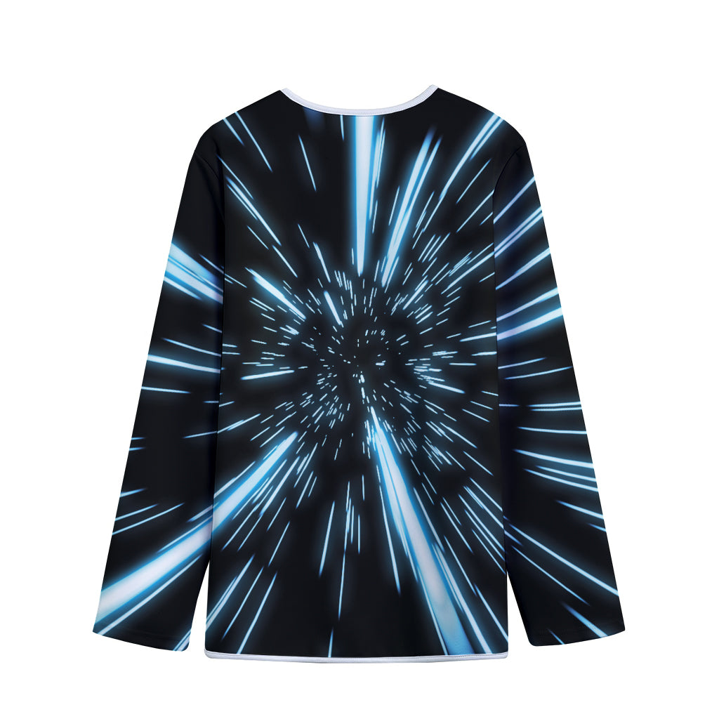 Hyperspace Lightspeed Print Long Sleeve Short Coat