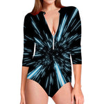 Hyperspace Lightspeed Print Long Sleeve Swimsuit