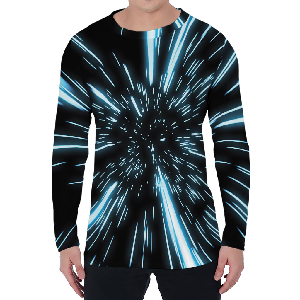 Hyperspace Lightspeed Print Men's Long Sleeve T-Shirt