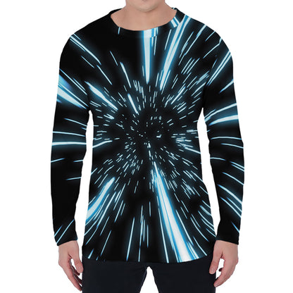 Hyperspace Lightspeed Print Men's Long Sleeve T-Shirt