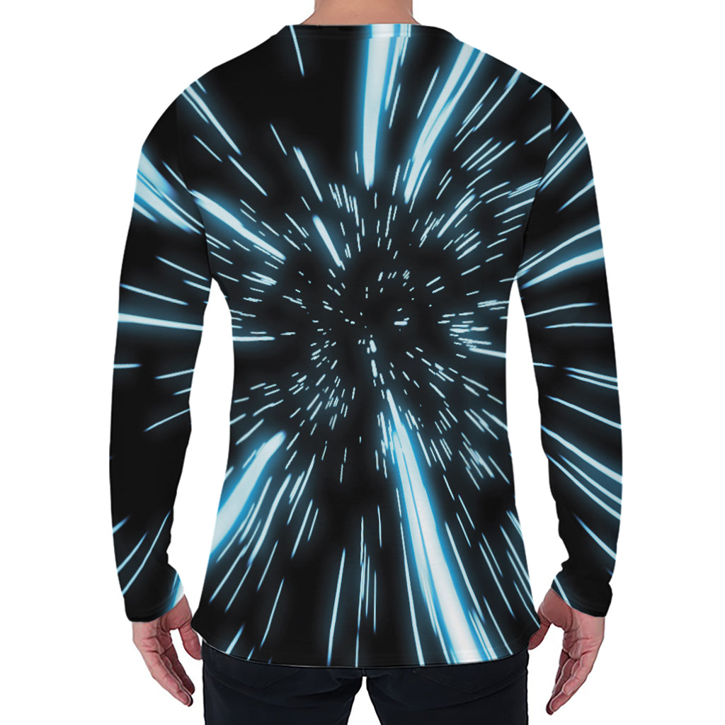 Hyperspace Lightspeed Print Men's Long Sleeve T-Shirt