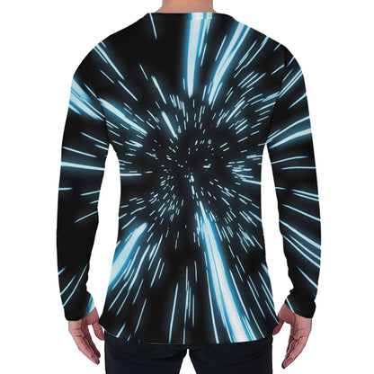Hyperspace Lightspeed Print Men's Long Sleeve T-Shirt