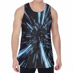 Hyperspace Lightspeed Print Men's Velvet Tank Top