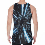 Hyperspace Lightspeed Print Men's Velvet Tank Top