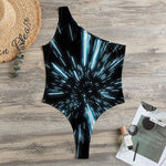 Hyperspace Lightspeed Print One Shoulder Bodysuit