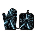 Hyperspace Lightspeed Print Oven Mitt And Pot Holder Set