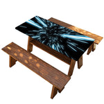 Hyperspace Lightspeed Print Picnic Table Cover