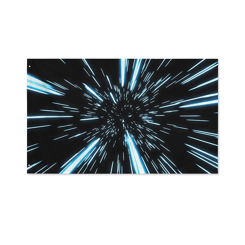 Hyperspace Lightspeed Print Polyester Flag