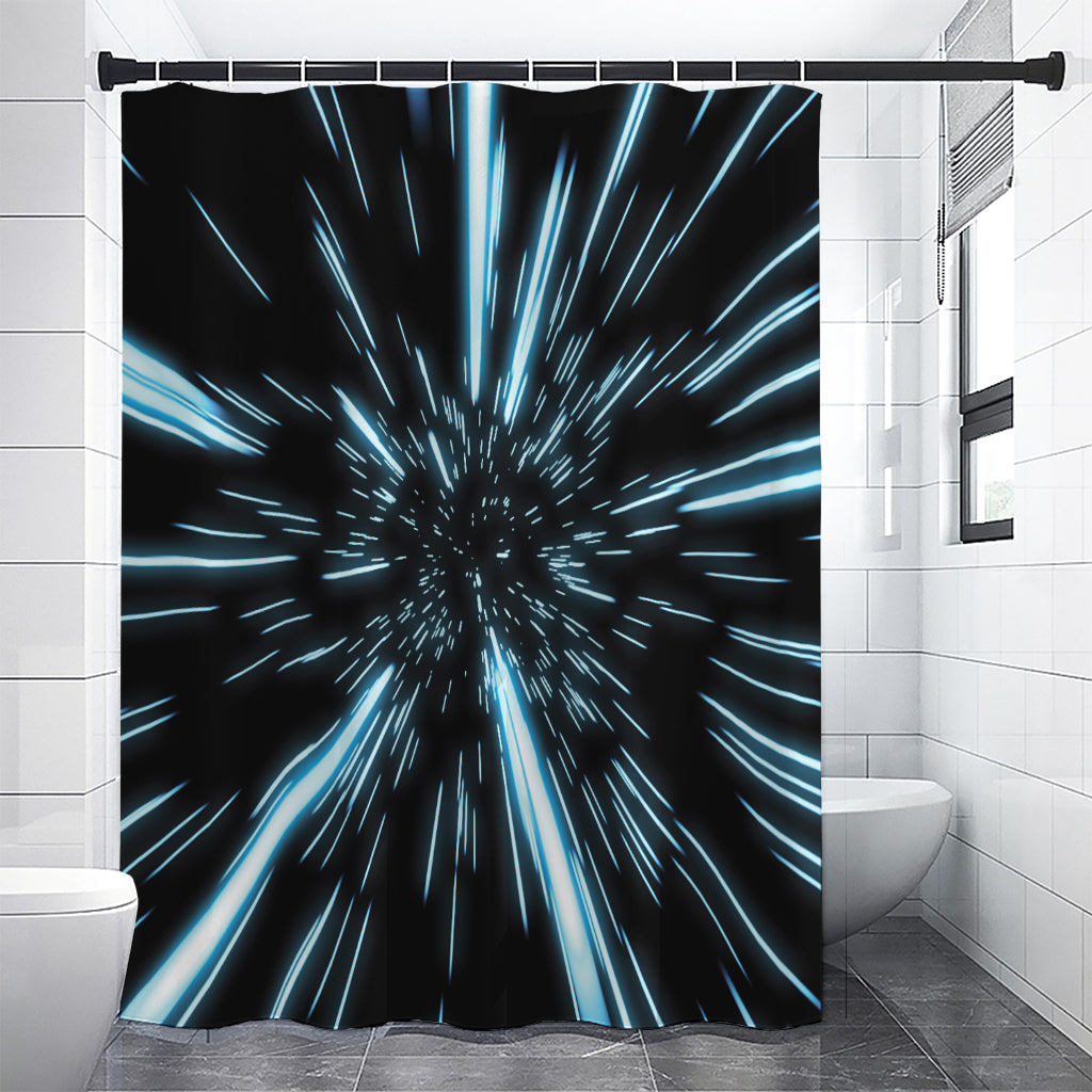 Hyperspace Lightspeed Print Premium Shower Curtain