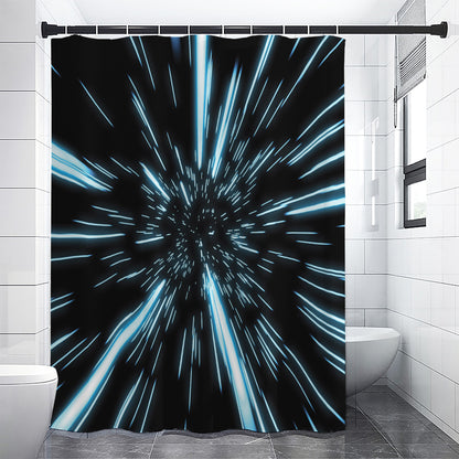 Hyperspace Lightspeed Print Premium Shower Curtain