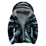 Hyperspace Lightspeed Print Sherpa Lined Zip Up Hoodie