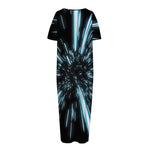 Hyperspace Lightspeed Print Short Sleeve Long Nightdress