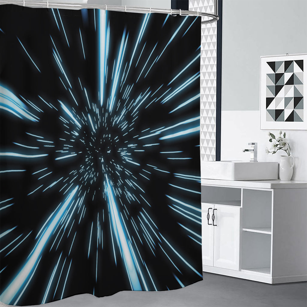 Hyperspace Lightspeed Print Shower Curtain