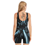 Hyperspace Lightspeed Print Sleeveless One Piece Swimsuit