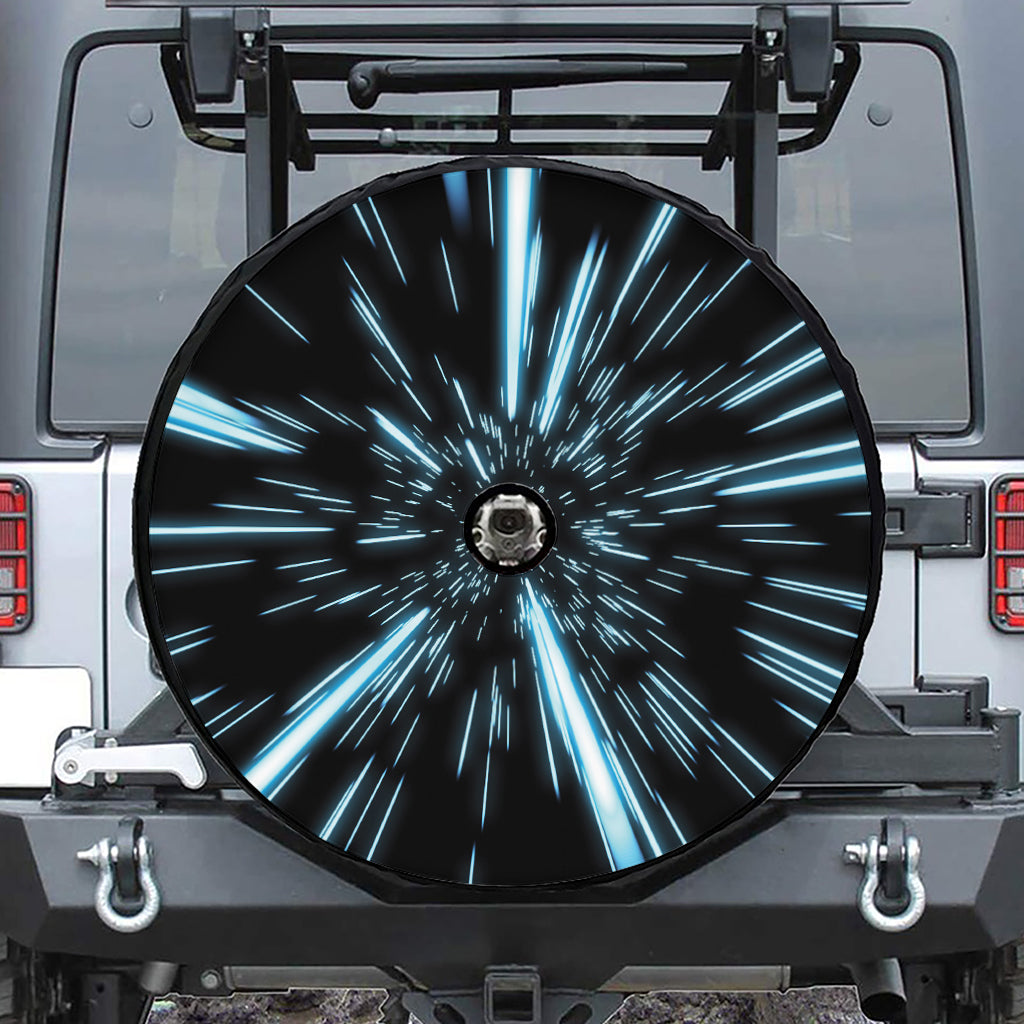 Hyperspace Lightspeed Print Tire Cover With Camera Hole
