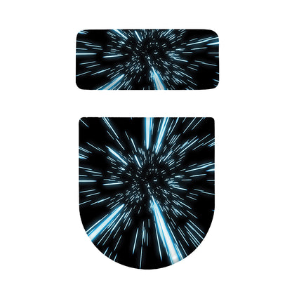 Hyperspace Lightspeed Print Toilet Lid And Tank Cover Set