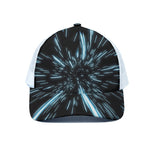 Hyperspace Lightspeed Print White Mesh Trucker Cap