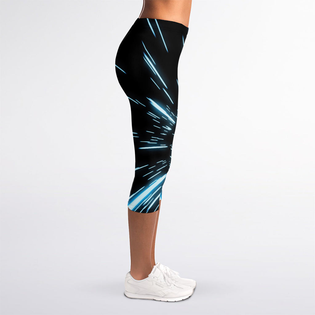 Hyperspace Lightspeed Print Women's Capri Leggings