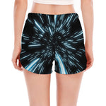 Hyperspace Lightspeed Print Women's Split Running Shorts