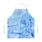 Ice Blue Marble Print Adjustable Apron
