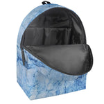 Ice Blue Marble Print Backpack