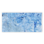 Ice Blue Marble Print Beach Towel
