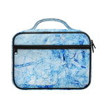 Ice Blue Marble Print Briefcase Bible Bag
