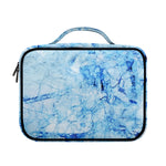 Ice Blue Marble Print Briefcase Bible Bag