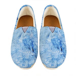 Ice Blue Marble Print Casual Shoes