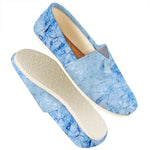 Ice Blue Marble Print Casual Shoes