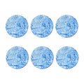 Ice Blue Marble Print Coaster Set