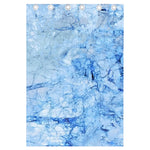 Ice Blue Marble Print Curtain