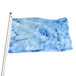 Ice Blue Marble Print Flag