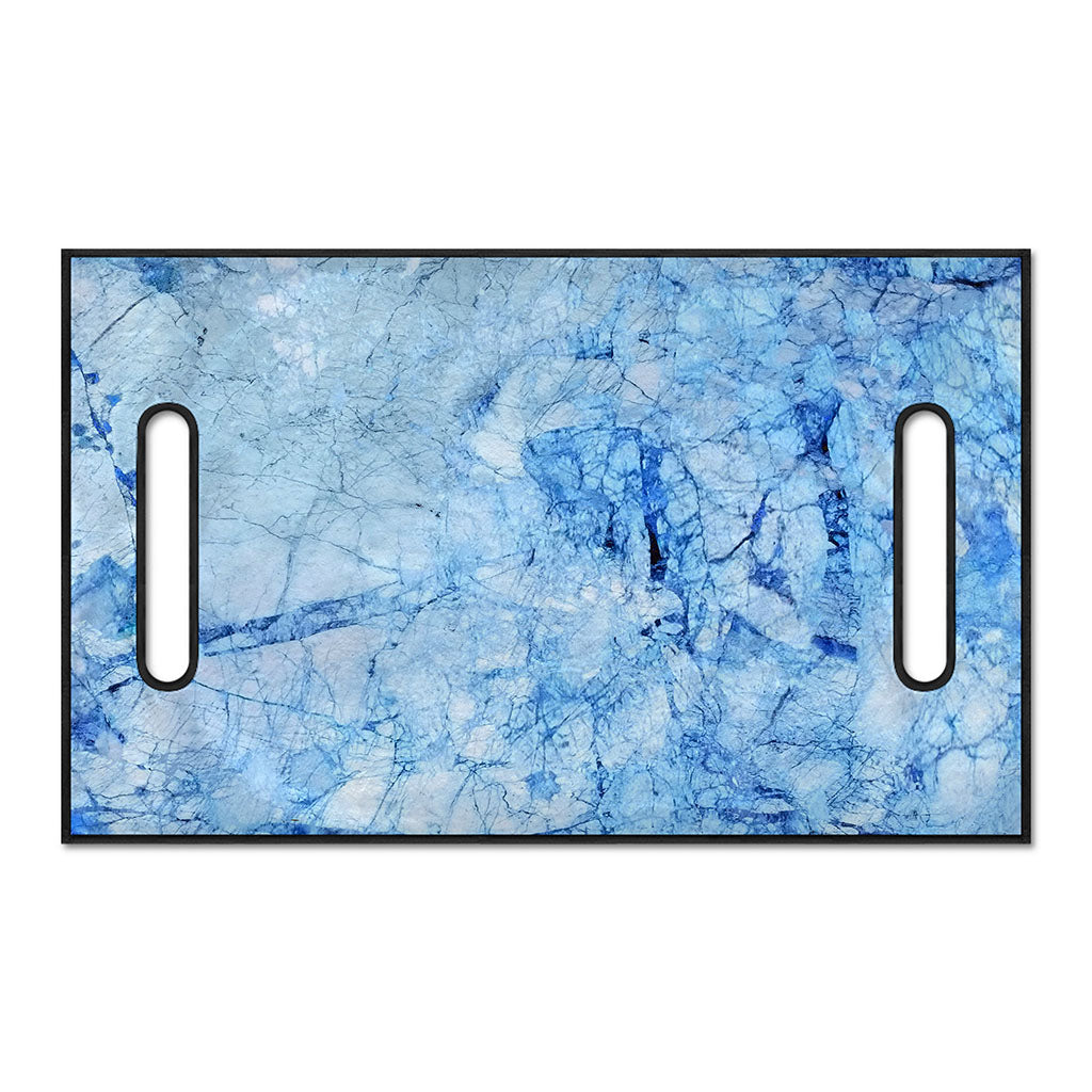 Ice Blue Marble Print Golf Cart Seat Cover