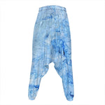 Ice Blue Marble Print Hammer Pants