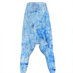 Ice Blue Marble Print Hammer Pants