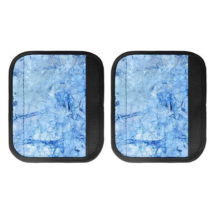 Ice Blue Marble Print Handle Covers