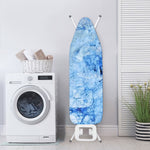 Ice Blue Marble Print Ironing Board Cover