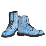 Ice Blue Marble Print Backpack