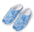 Ice Blue Marble Print Mesh Casual Shoes