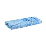 Ice Blue Marble Print Piano Keyboard Cover